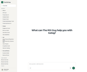 Ask the ROI Guy interface